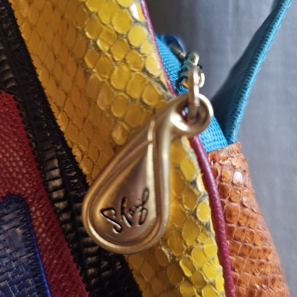 Sharif Multicolor Patchwork Crossbody Bag - Picture 3 of 5